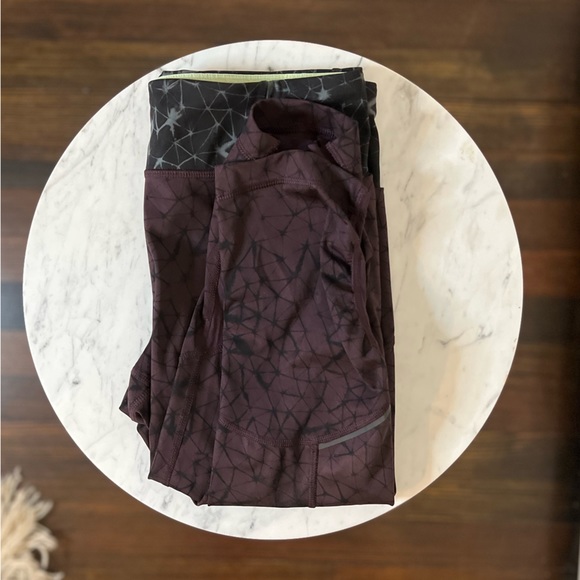 *EUC* Rare Lululemon Stash It Crop Full-On Luxtreme in Star Crushed Black Cherry - Picture 13 of 16